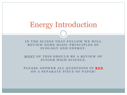 Energy Introduction