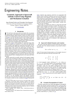 Geometric Approach to Spacecraft Attitude Control Using Magnetic