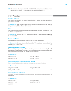 39 1–10 Percentage