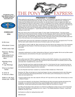 the pony express - Midwest Shelby Club