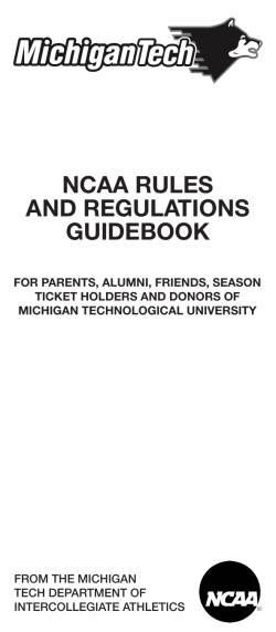 ncaa rules and regulations guidebook