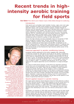 Maximal Aerobic Speed (MAS)