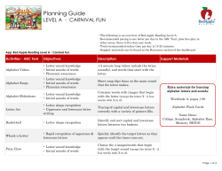Red Apple Reading Planning Guide - Level A
