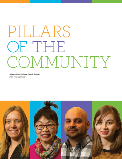 Alternatives Federal Credit Union 2015 Annual Report