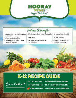 k-12 recipe guide