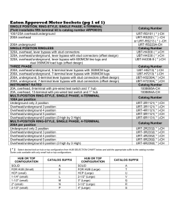 Eaton Approved Meter Sockets