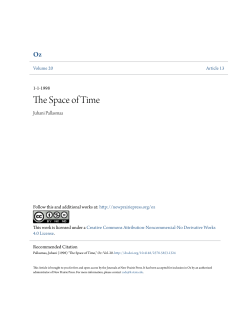The Space of Time - New Prairie Press