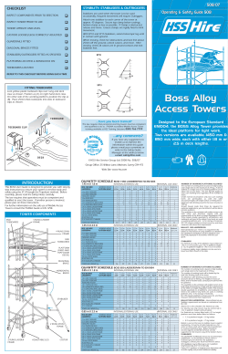 Boss Alloy Access Towers Boss Alloy Access Towers