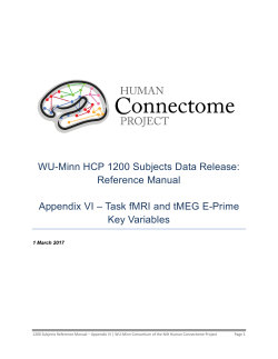 Task fMRI and tMEG E-Prime key variables