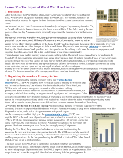 Lesson 35 The Impact of World War II on America