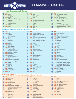 channel lineup