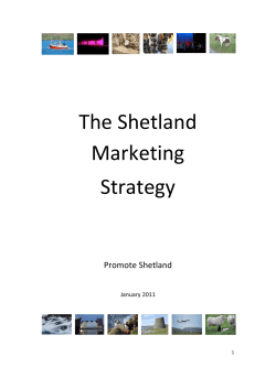 The Shetland Marketing Strategy