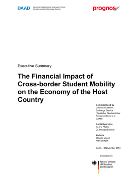 The Financial Impact of Cross-border Student Mobility on the