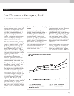 State Effectiveness in Contemporary Brazil