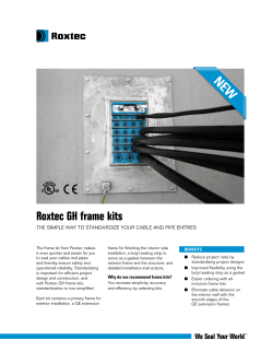 Roxtec GH frame kits