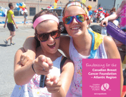 Fundraising for the - Canadian Breast Cancer Foundation
