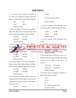 Slip Test 06 - Dexter Academy