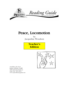 Peace, Locomotion - Junior Library Guild
