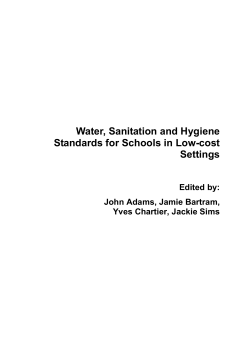Water, Sanitation and Hygiene Standards for Schools in Low