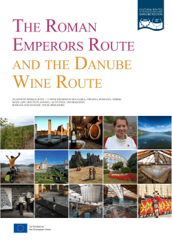 the roman emperors route and the danube wine route