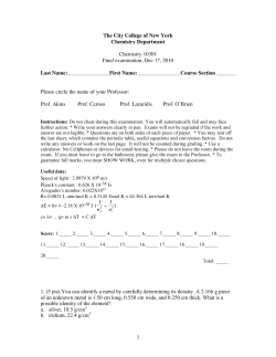 Final exam 2010