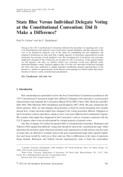 State bloc versus individual delegate voting at the constitutional