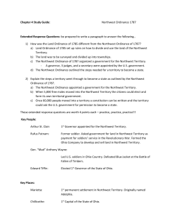 Chapter 4 Study Guide: Northwest Ordinance 1787 Extended