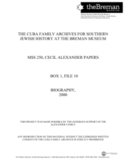 Biography - The Breman Museum