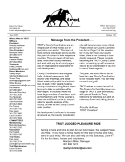 June - Trail Riders of Today