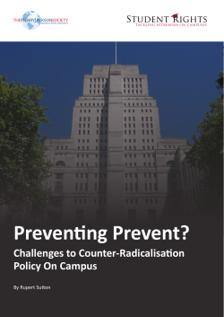 Preventing Prevent? Challenges to Counter