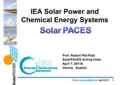 IEA Solar Power and Chemical Energy Systems