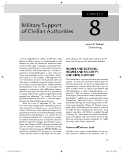 Military Support of Civilian Authorities