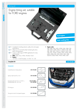 Engine timing set, suitable for FORD engines