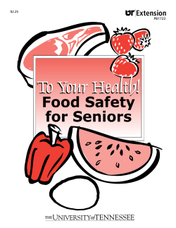 Food Safety for Seniors - University of Tennessee Extension