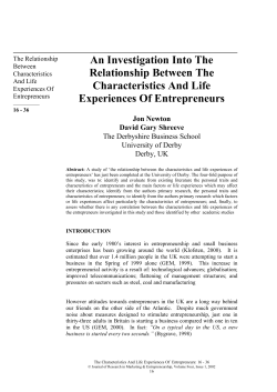 An Investigation Into The Relationship Between The