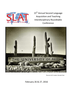 SLAT Roundtable Program 2016 - About SLAT