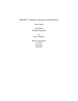 BEANO&copy; : Chemistry, Enzymes, and Flatulence