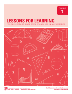 lessons for learning - myLearning | Pasco County Schools