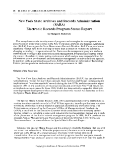 New York State Archives and Records Administration (SARA