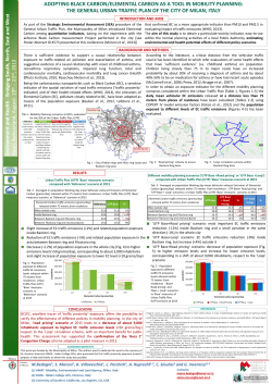 adopting black carbon/elemental carbon as a tool in mobility planning