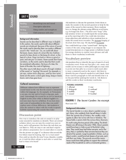 UNIT 9 Sound - Macmillan.ru