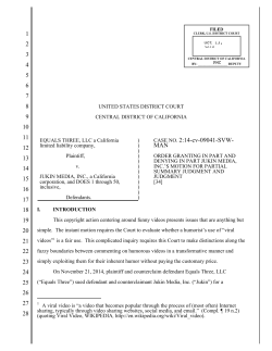 Equals Three v. Jukin Media - Santa Clara Law Digital Commons