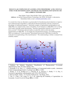 molecular complexes of agomelatine-phosphoric acid