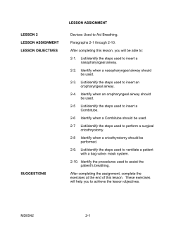MD0542 2-1 LESSON ASSIGNMENT LESSON 2 Devices Used to