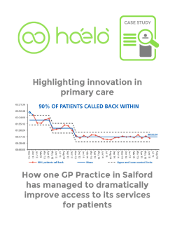 Highlighting innovation in primary care How one GP Practice in