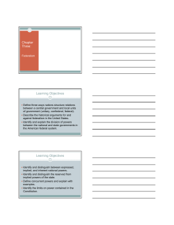 Chapter Three: Learning Objectives Learning Objectives - jb