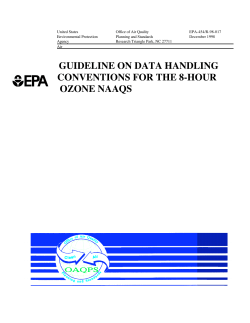 guideline on data handling conventions for the 8