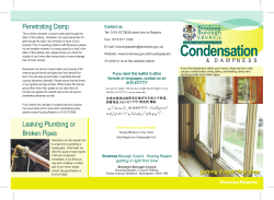 Condensation - Broxtowe Borough Council