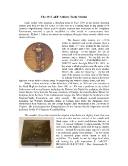 The 1919 AEF Athletic Table Medals