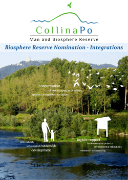 Biosphere Reserve Nomination - Integrations
